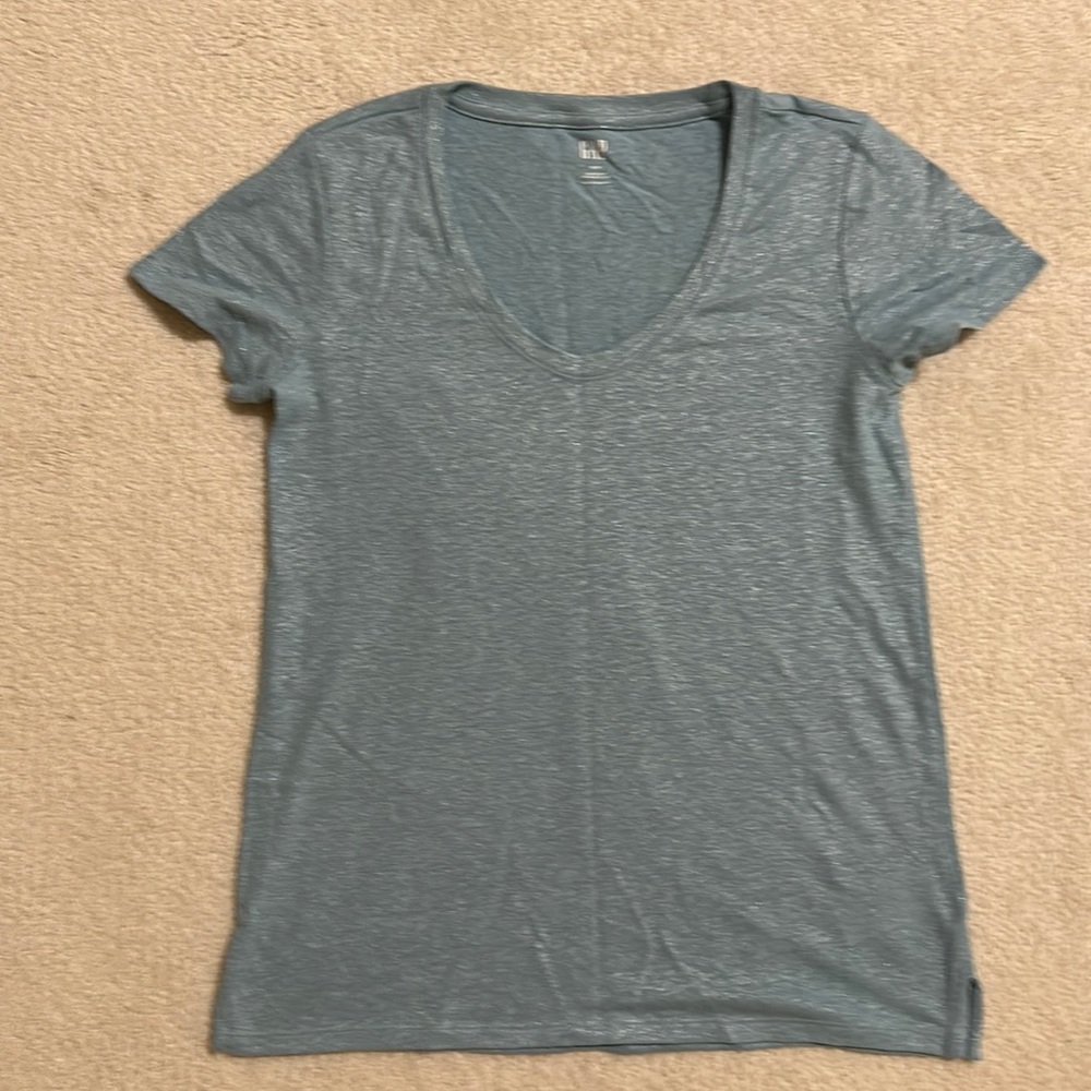 Metallic Gap linen tee